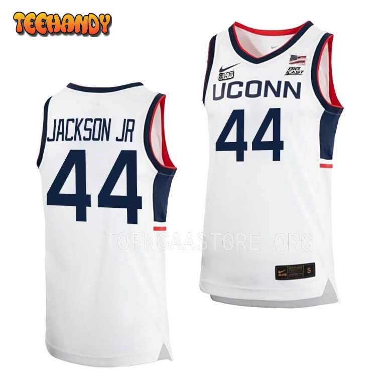 UConn Huskies Andre Jackson Jr 2023 White Home College Basketball Jersey