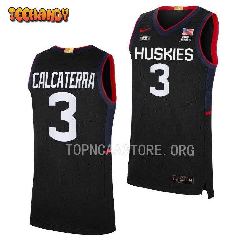 UConn Huskies Joey Calcaterra Black Limited College Basketball Jersey