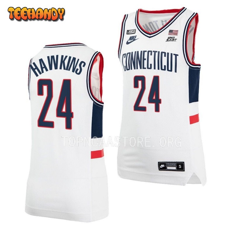 UConn Huskies Jordan Hawkins White Alumni College Basketball Jersey