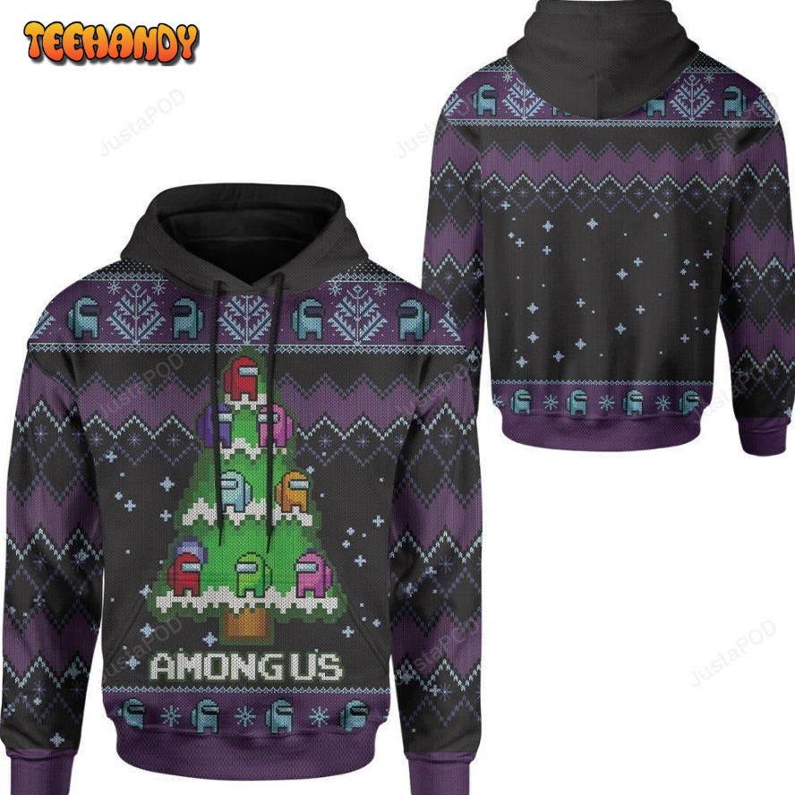 Ugly Christmas Among Us Tree For Game Lovers 3D All Over Print Hoodie