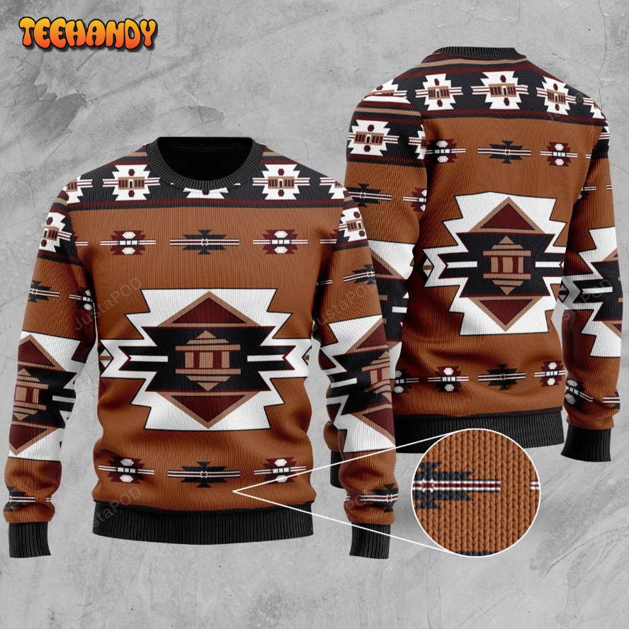 United Tribes Native American Ugly Christmas Sweater, All Over Print Sweatshirt