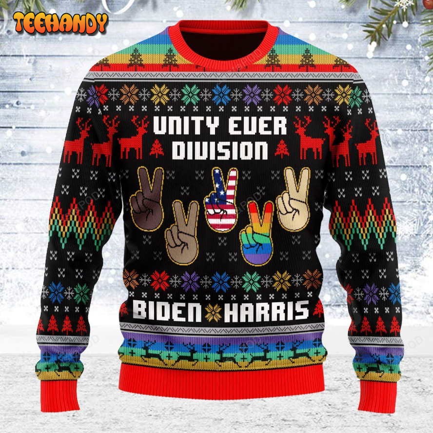 Unity Ever Division Ugly Christmas Sweater, All Over Print Sweatshirt, Ugly Sweater