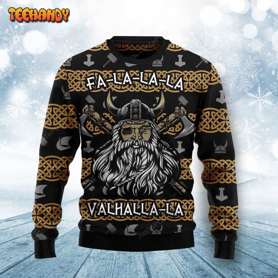 Valhalla La La La Ugly Christmas Sweater, Ugly Sweater, Christmas Sweaters