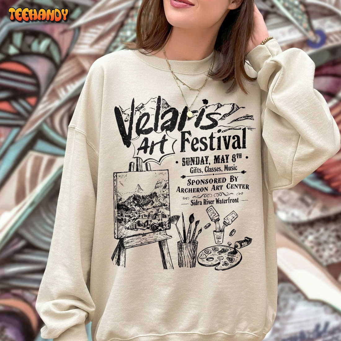 Velaris Art Festival Sweatshirt, Acotar Velaris Sweatshirt, The Night Court Shirt