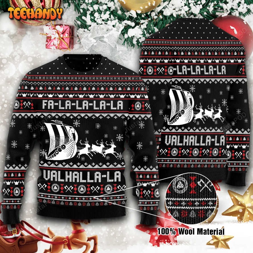 Viking Fa-la-la-la Ugly Christmas Sweater, All Over Print Sweatshirt, Ugly Sweater