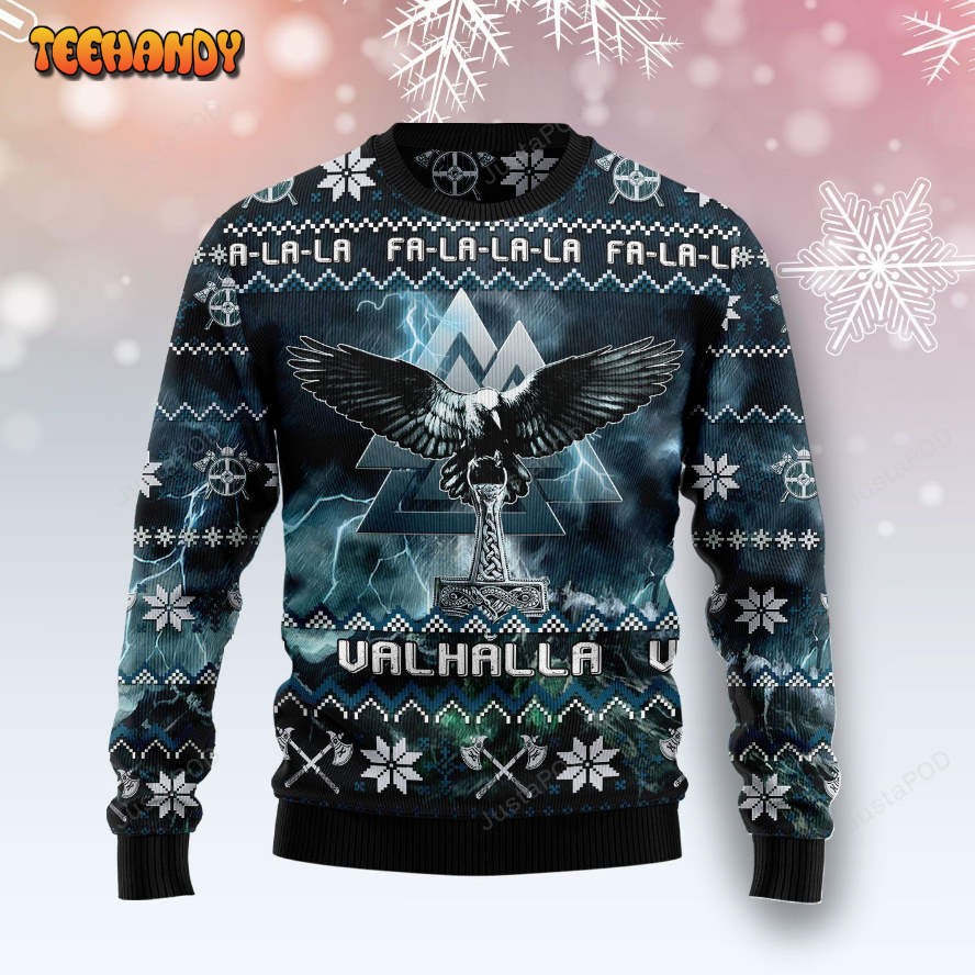 Viking Symbol Ugly Christmas Sweater, Ugly Sweater, Christmas Sweaters