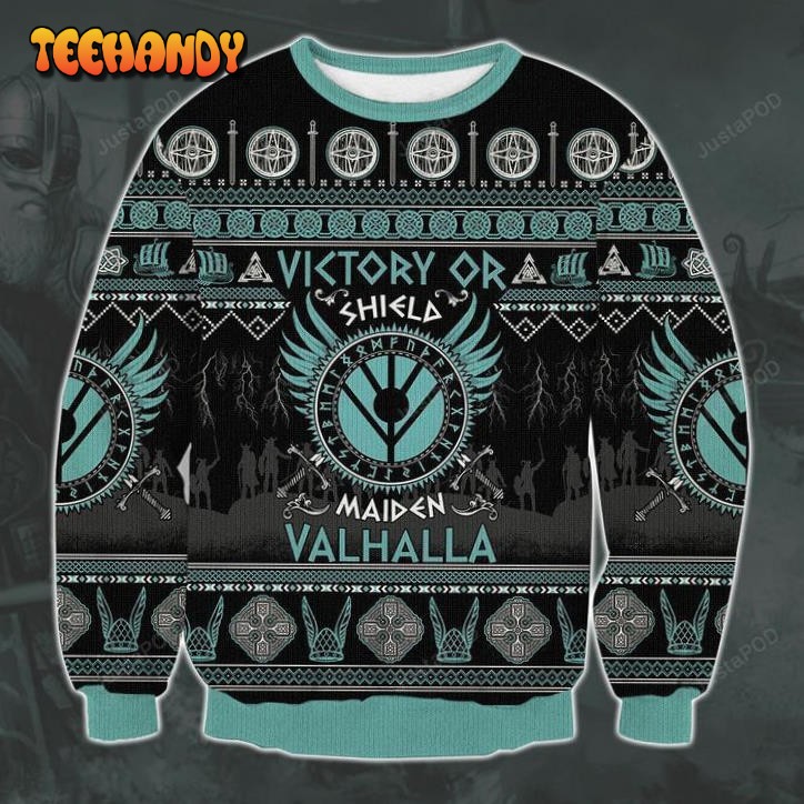 Viking Victory Ugly Christmas Sweater, All Over Print Sweatshirt, Ugly Sweater