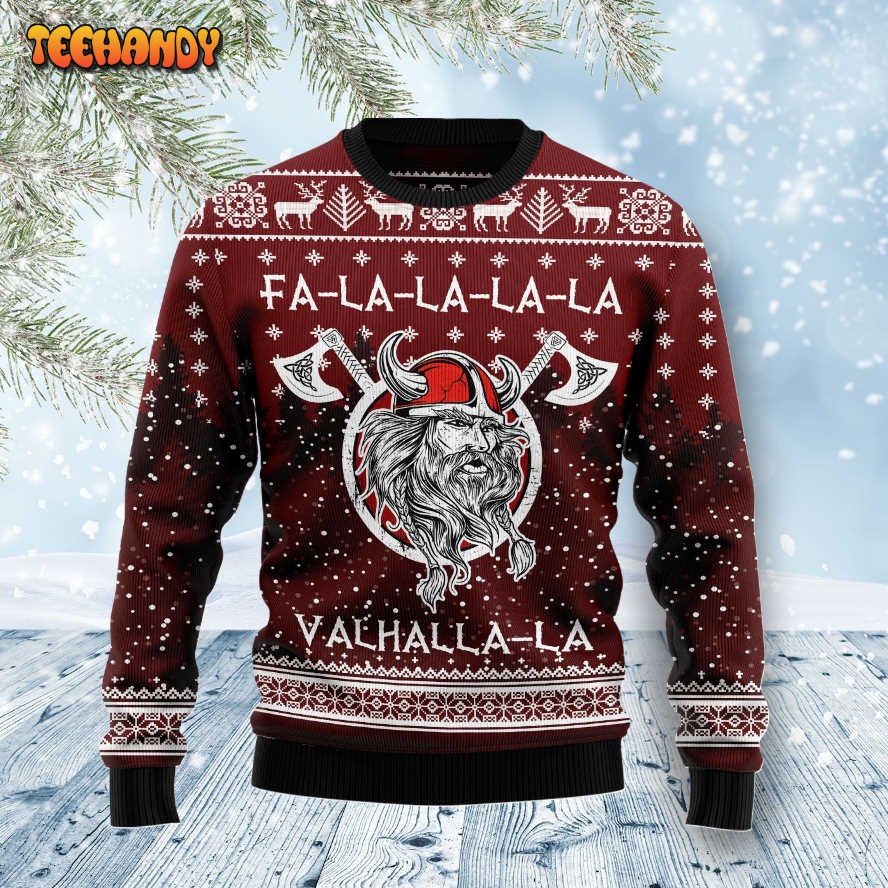 Vikings Fa La La La TG51023 Ugly Christmas Sweater