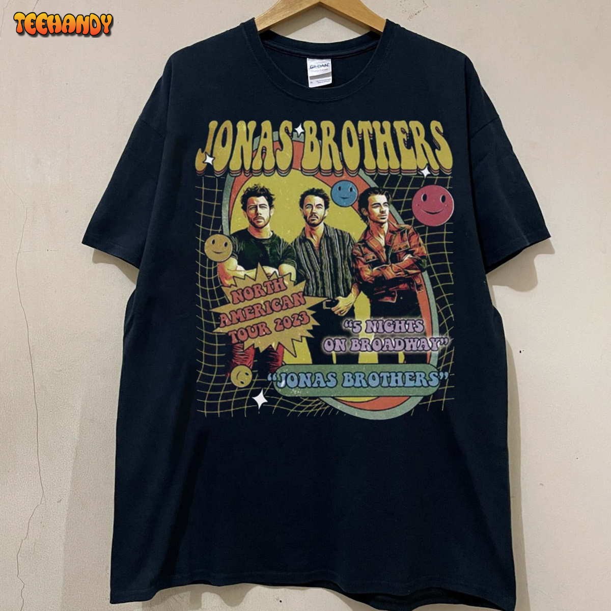 Vintage 90s Style Graphic T-Shirt, Jonas Brothers concert Sweashirt