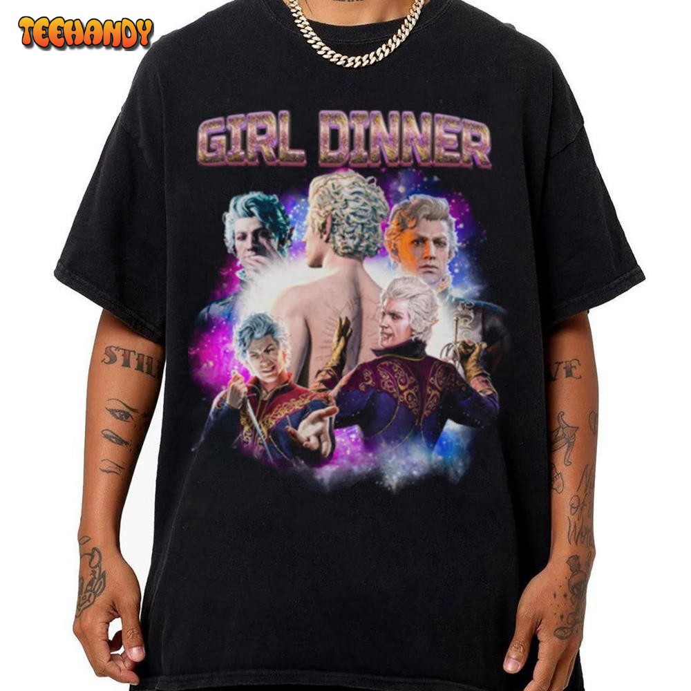 Vintage Astarion Girl Dinner T-Shirt, Baldurs Gate 3 Merch Sweashirt