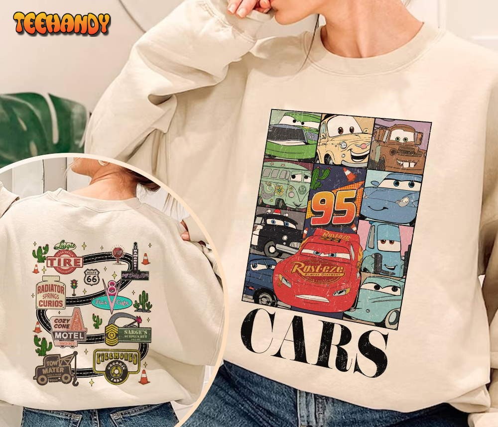 Vintage Cars Shirt  Cars Movie Shirt  Lightning McQueen Doc Hudson Shirt