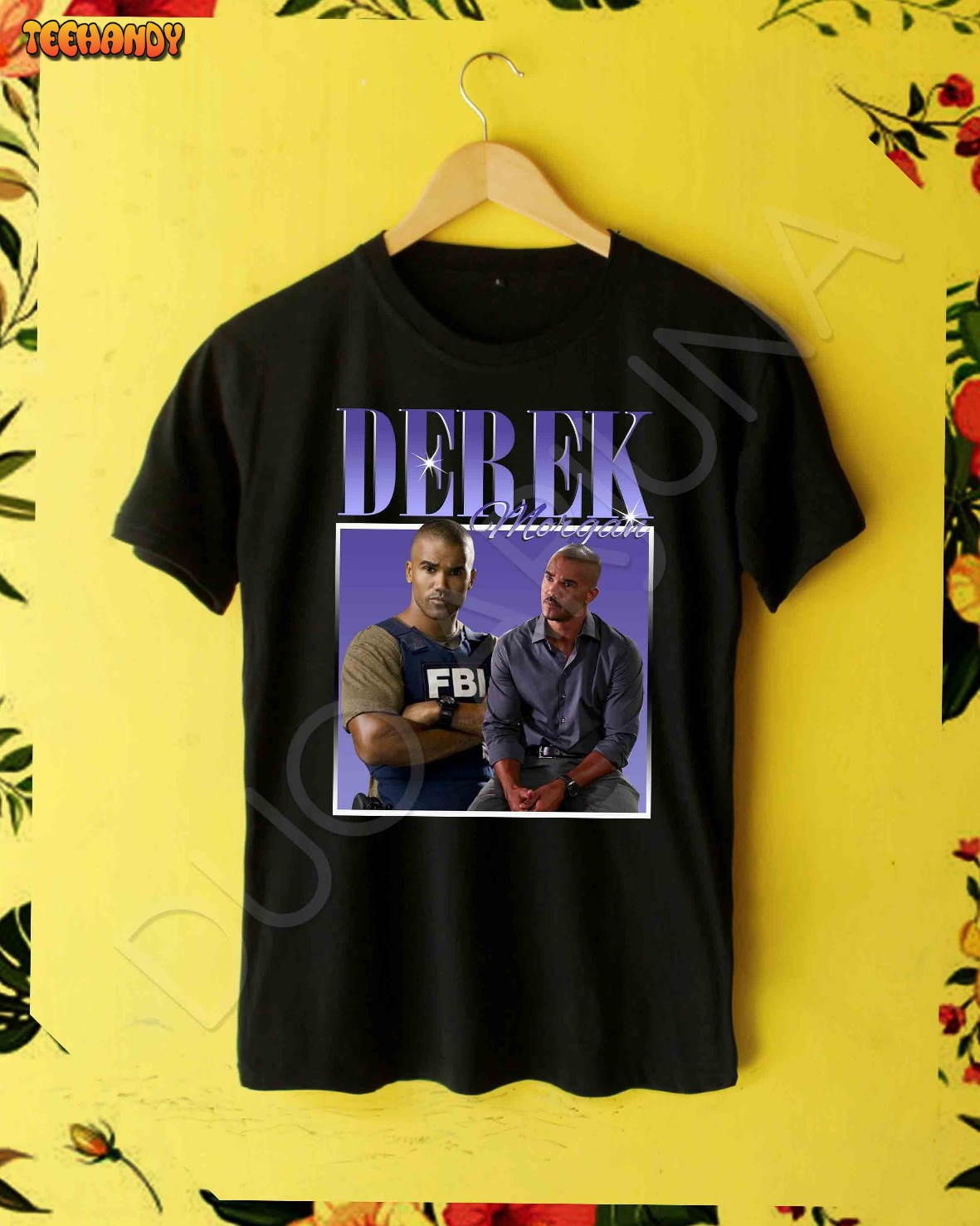 Vintage Derek Morgan Criminal Minds TV Series Homage T-shirt