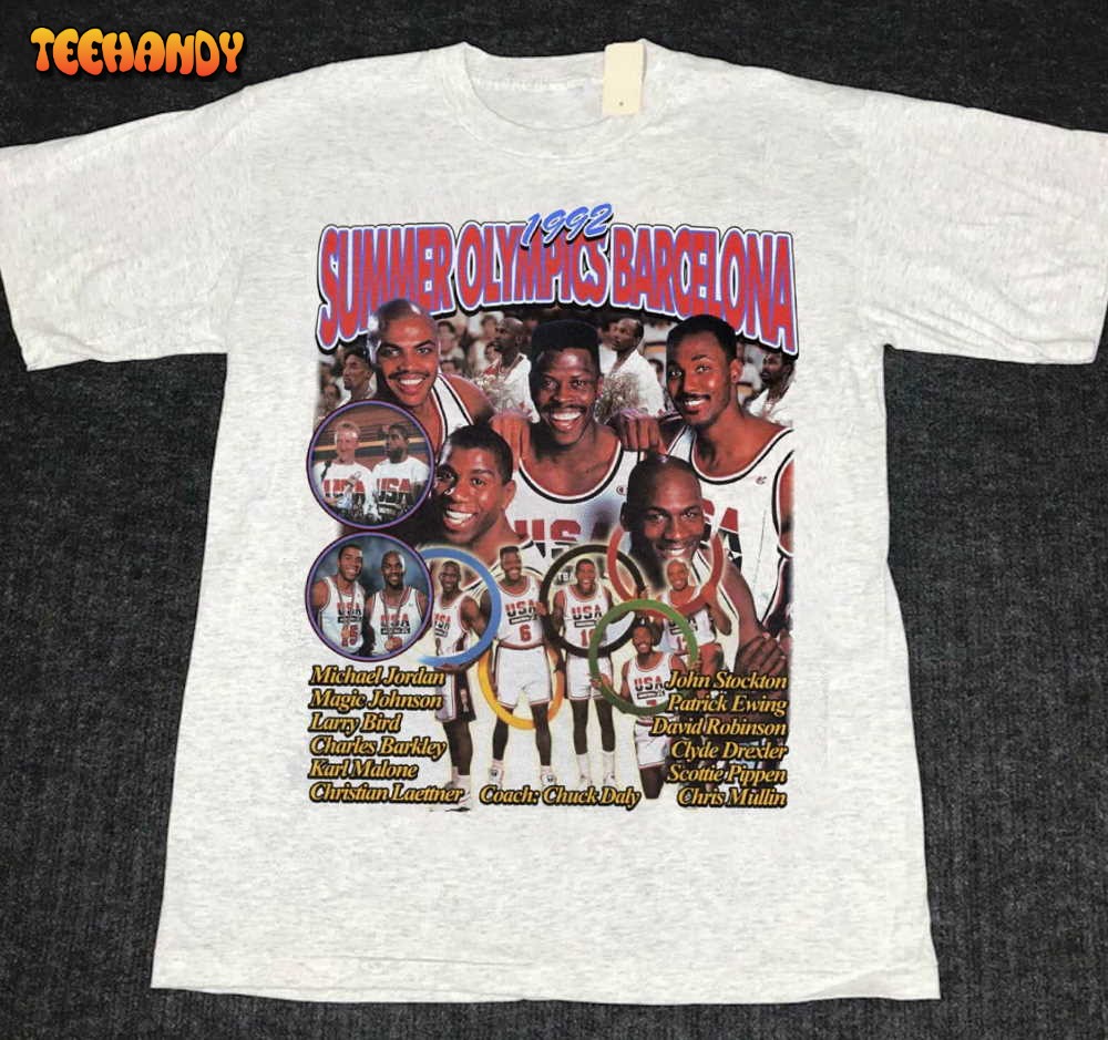 Vintage Dream Team (1992) NBA Unisex T Shirt, Shirt for Man Woman