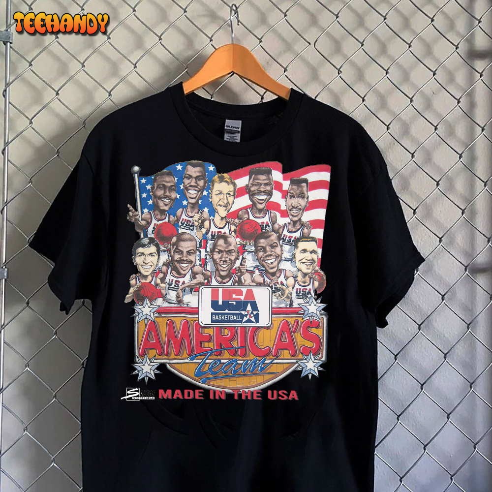 Vintage Dream Team (1992) NBA Unisex Tee Shirt, Vintage Basketball Shirt
