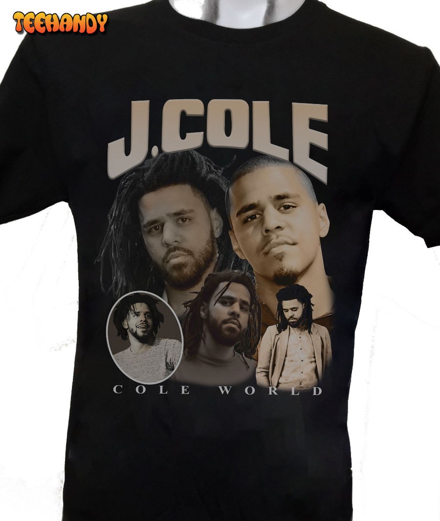 Vintage J Cole Rapper Shirt, J Cole Bootleg Raptees 90s RetroT shirt