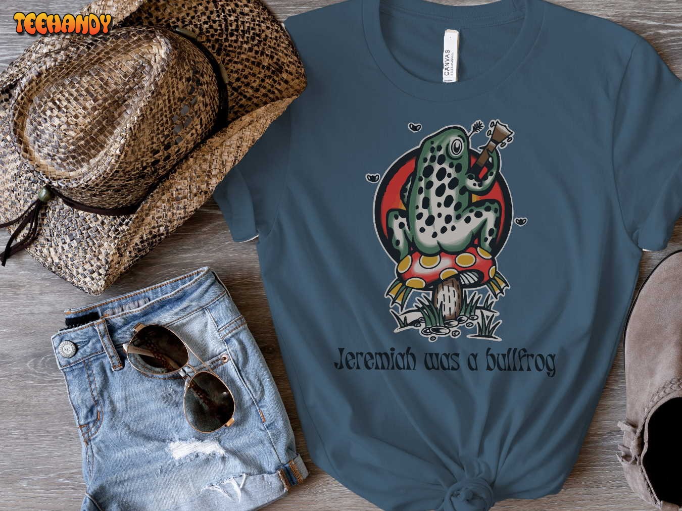 Vintage music tshirt, Jeremiah was a Bullfrog, 70s music T Shirt