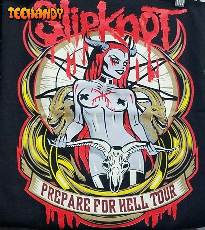 Vintage Slipknot Prepare For Hell Tour Shirt, Slipknot Band T-shirt