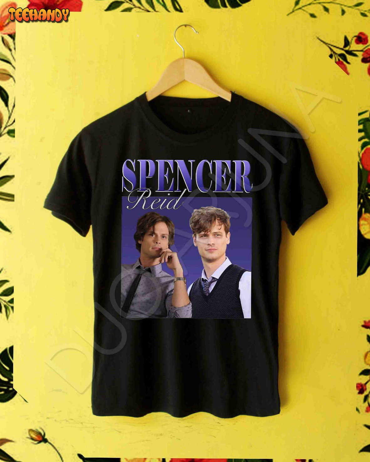 Vintage Spencer Reid Criminal Minds TV Series Homage T-shirt