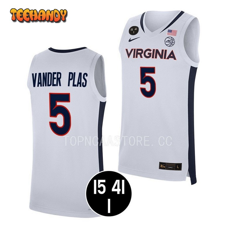 Virginia Cavaliers Ben Vander Plas White 2022UVA Strong Jersey