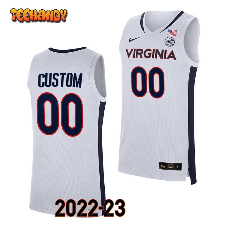 Virginia Cavaliers Custom 2023 White Replica College Basketball Jersey