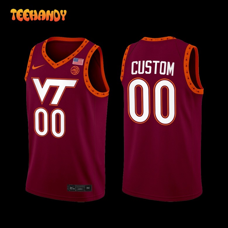 Virginia Tech Hokies Custom Maroon Swingman Basketball Jersey