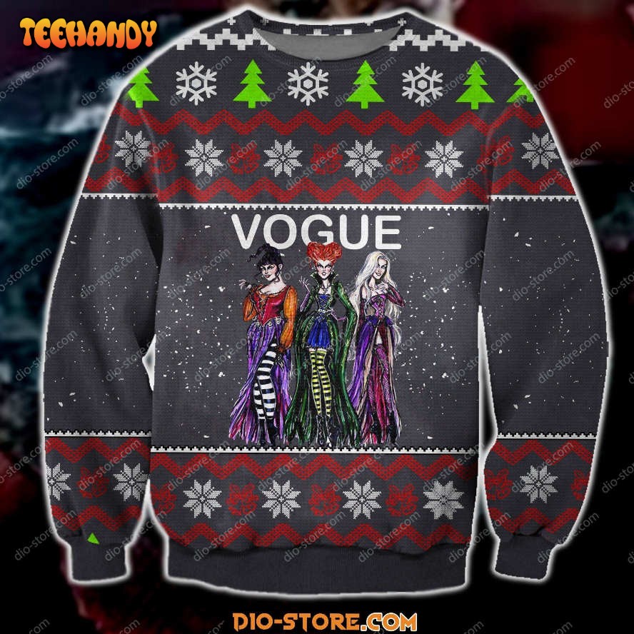 Vogue Magazine Ugly Christmas Sweater, All Over Print Sweatshirt, Ugly Sweater