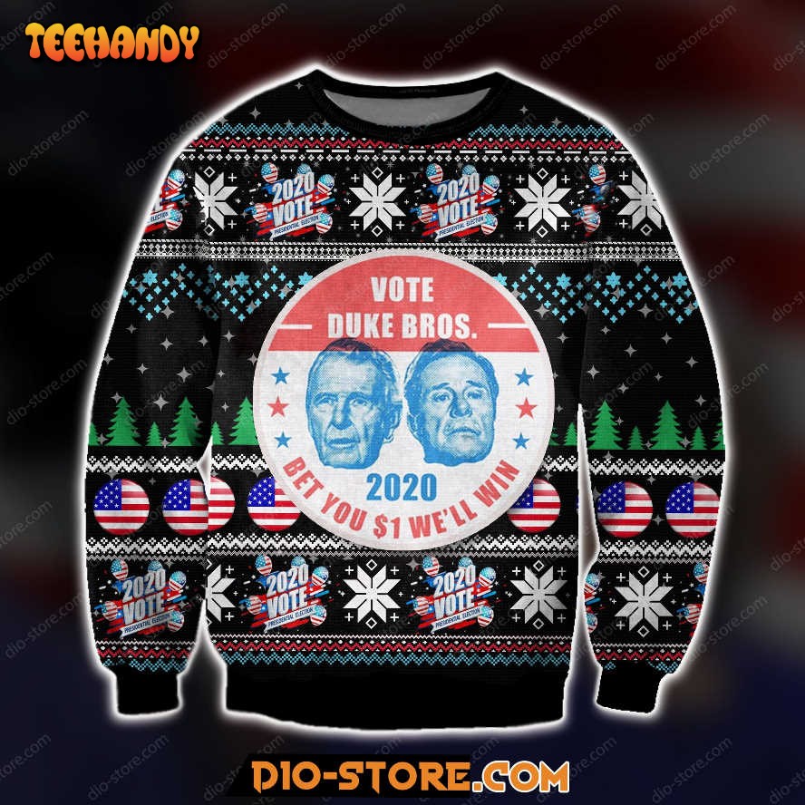 Vote Duke Bros 2020 For Unisex Ugly Christmas Sweater, All Over Print Sweatshirt