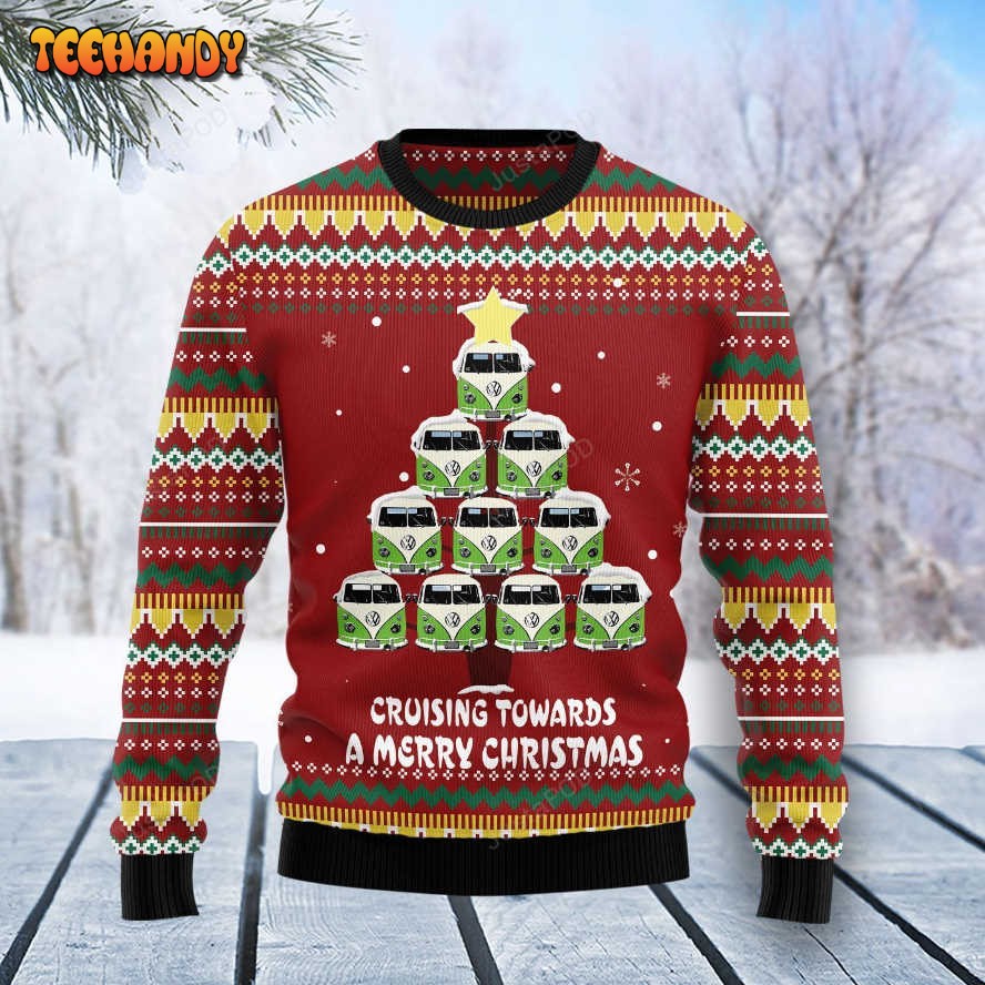 VW Bus Christmas Tree Ugly Christmas Sweater, Ugly Sweater, Christmas Sweaters