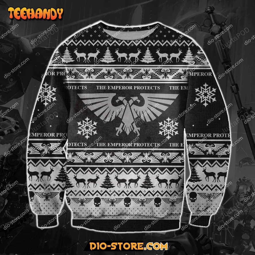 Warhammer Knitting Pattern Ugly Christmas Sweater, All Over Print Sweatshirt