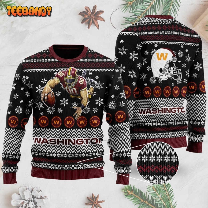 Washington Football All Over Print Ugly Sweater, Ugly Sweater