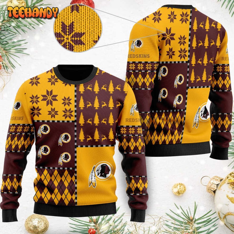 Washington Football Team Ugly Christmas Sweaters Best Christmas Gift Ugly Sweater