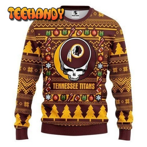 Washington Redskins Grateful Dead For Unisex Ugly Christmas Sweater, Ugly Sweater