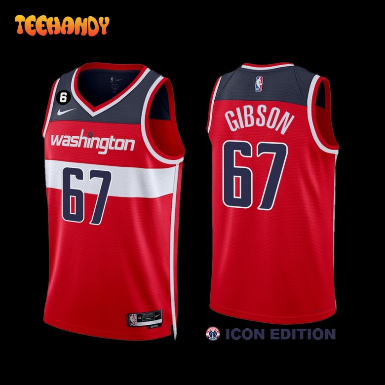Washington Wizards Taj Gibson 2022-23 Icon Edition Jersey Red