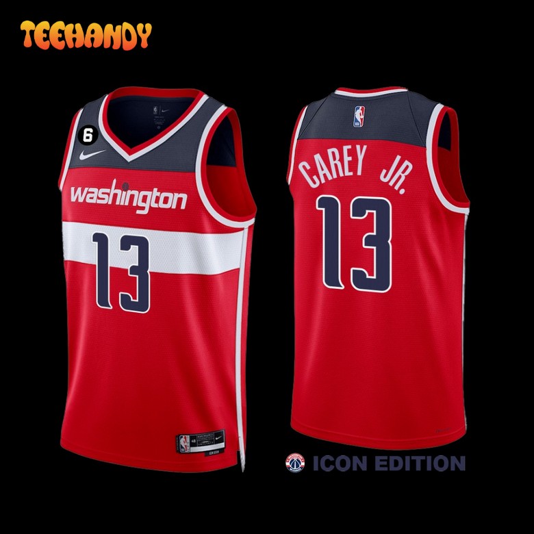 Washington Wizards Vernon Carey Jr. 2022-23 Icon Edition Jersey Red