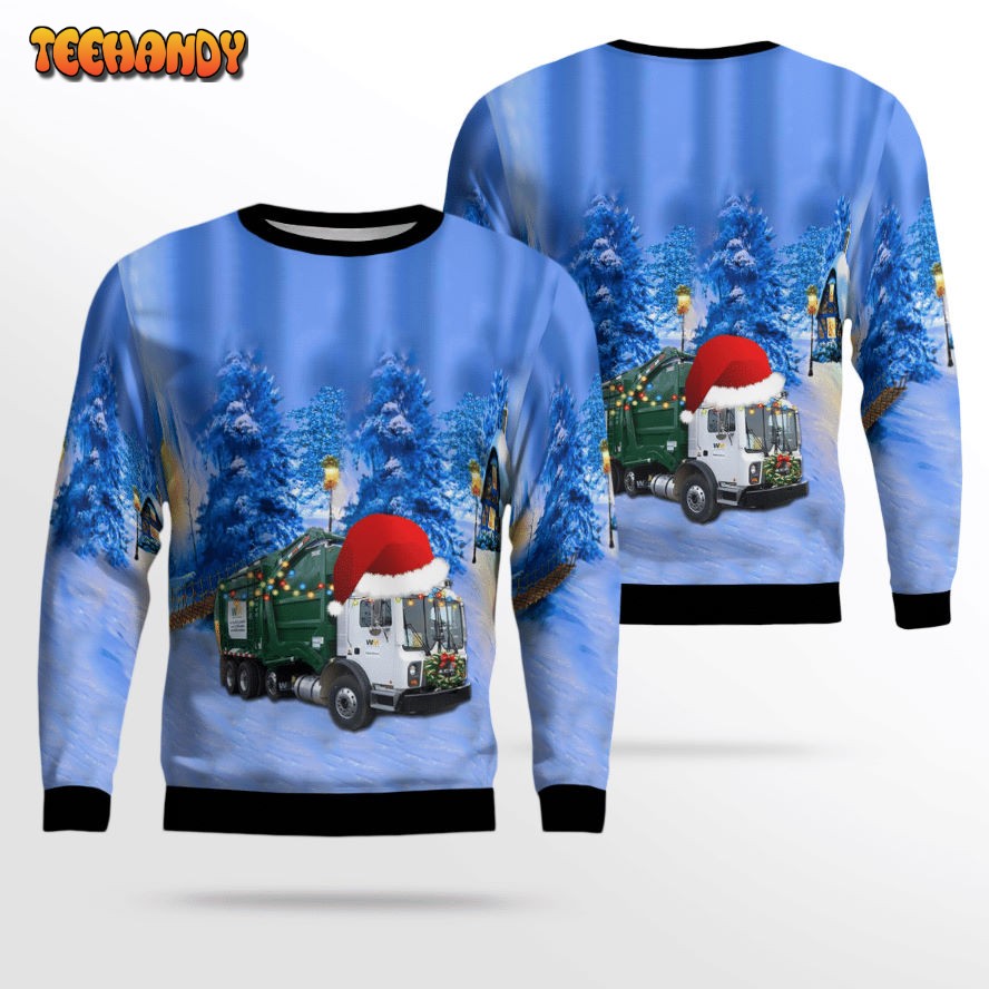 Waste Management Mack Ugly Christmas Sweater, All Over Print Sweatshirt