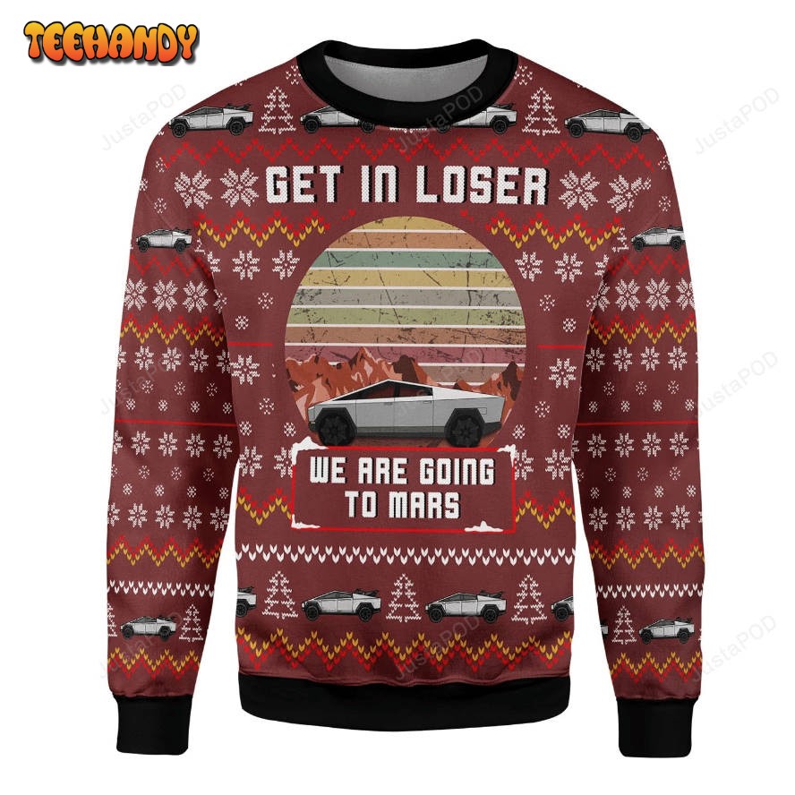 We Are Going To Mars Ugly Christmas Sweater, All Over Print Sweatshirt