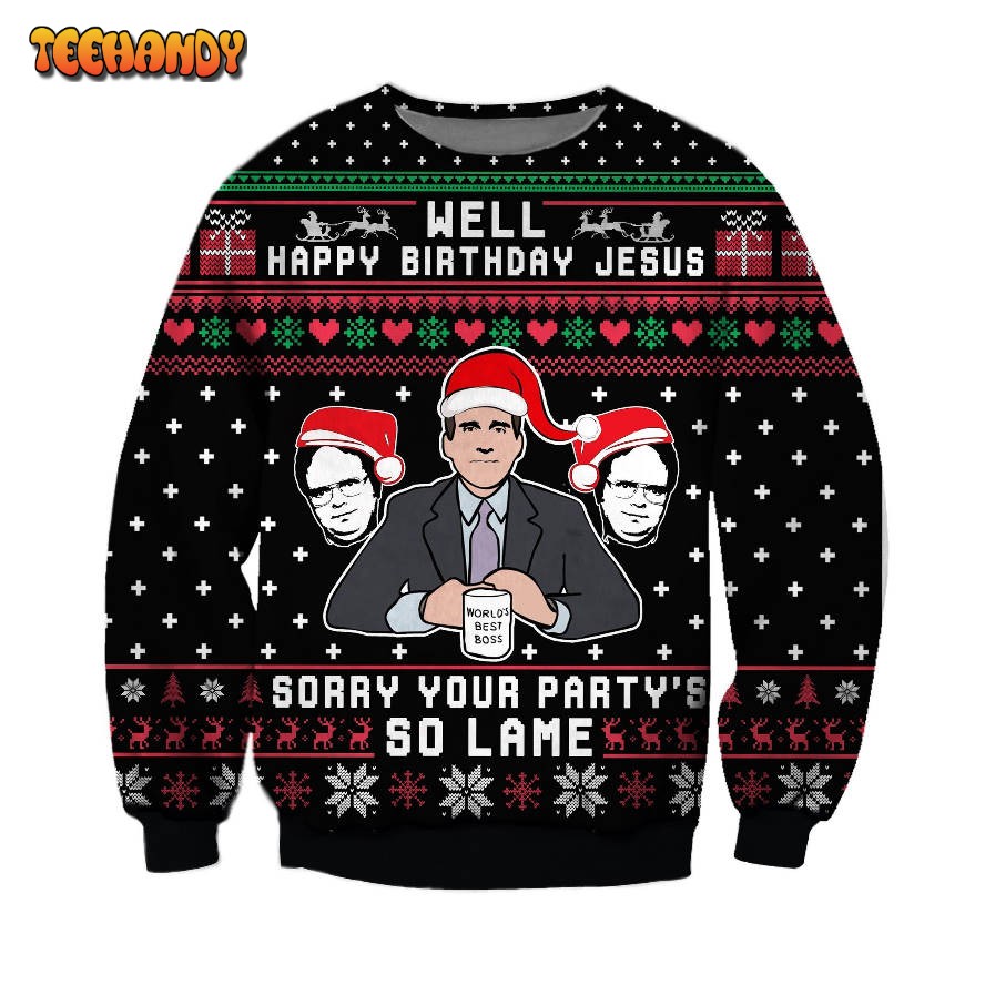 Well Happy Birthday Jesus ,Your Party’s So Lame Knitting Pattern Sweater