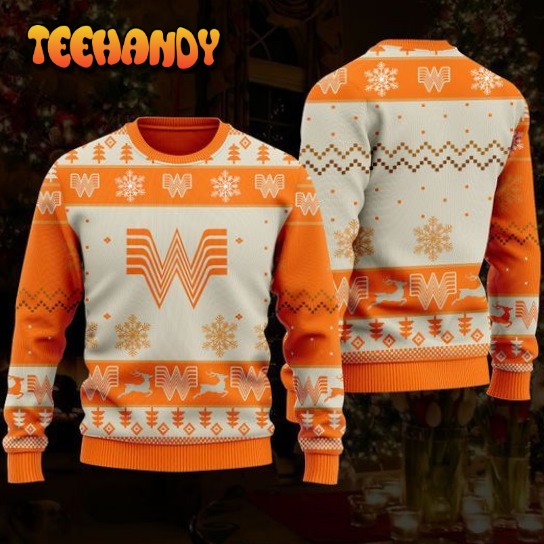 Whataburger Ugly Christmas Sweater, All Over Print Sweatshirt, Ugly Sweater