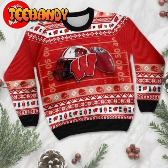 Wisconsin Badgers Ugly Christmas Sweater, All Over Print Sweatshirt