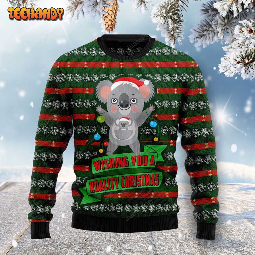 Wishing You A Koality Christmas Ugly Christmas Sweater, Ugly Sweater