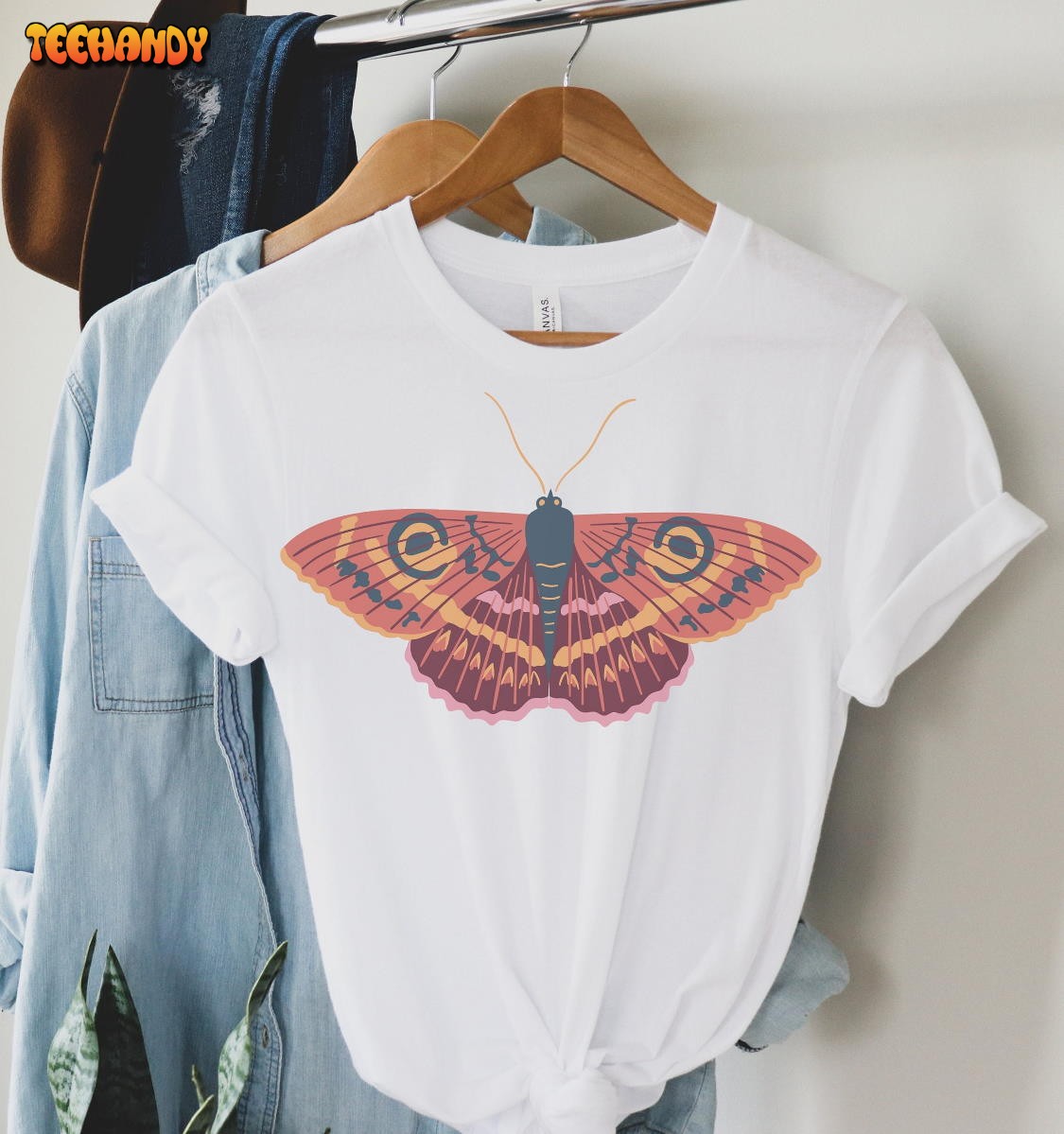 Women’s Cottagecore Moth tshirt, Moth tshirt, Butterfly T Shirt