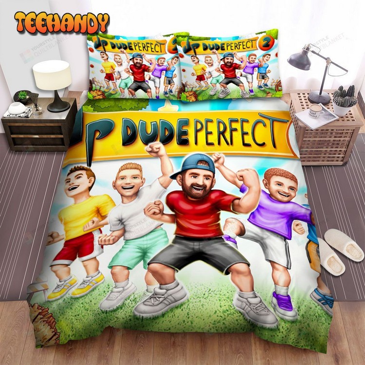 Youtuber Dude Perfect 2 Game Poster Bed Sheets Spread Duvet Cover Bedding Sets