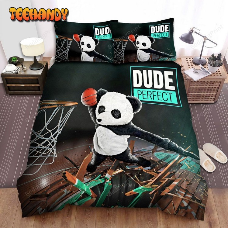 Youtuber Dude Perfect Panda Dunking Digital Art Spread Bedding Sets