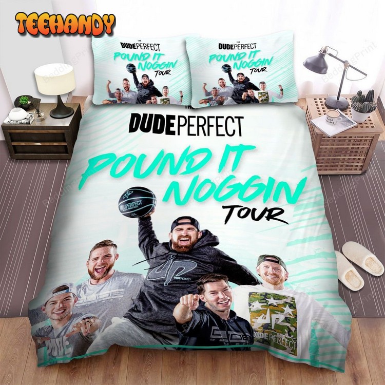 Youtuber Dude Perfect Pound It Noggin Tour Spread Duvet Cover Bedding Sets