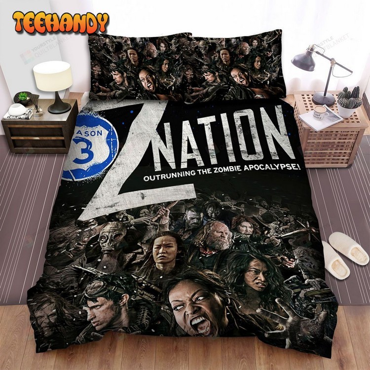 Z Nation Outrunning The Zombie Apocalypse Movie Poster Bedding Sets