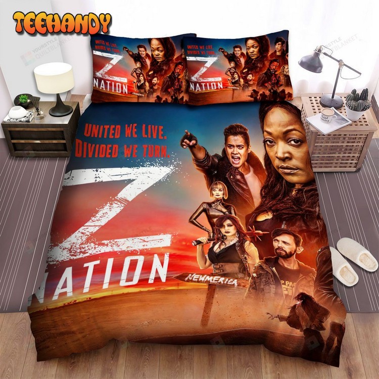 Z Nation United We Live Divided We Turn Movie Poster Bedding Sets