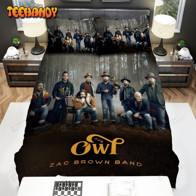 Zac Brown Band The Owl Album Cover Spread Comforter Bedding Sets