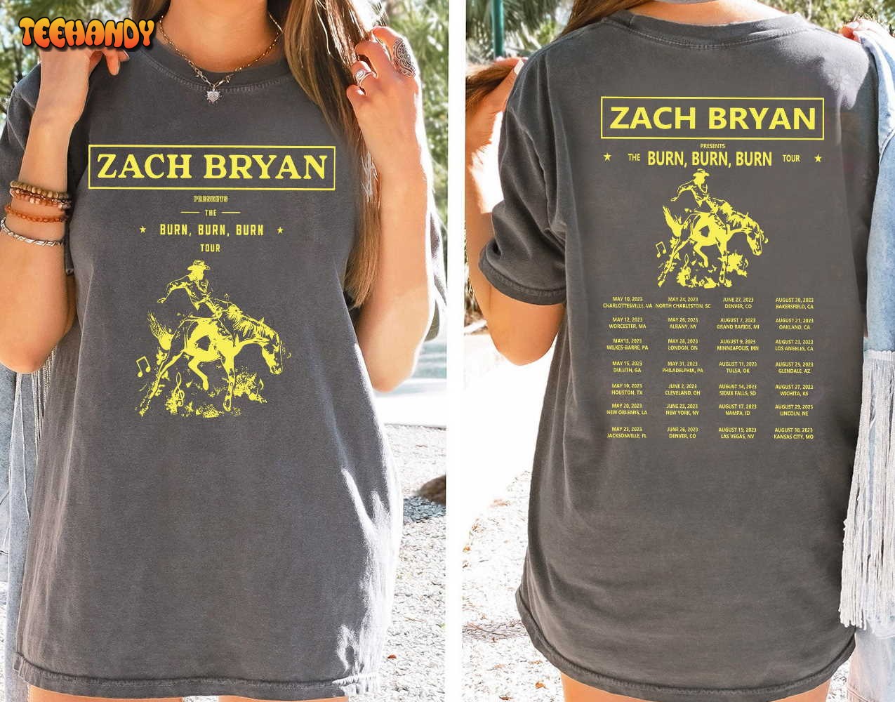 Zach Bryan Burn Shirt, Concert Shirt, Gift For Fan Shirt, Western Cowboy Shirt