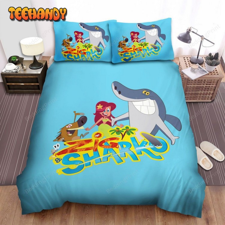 Zig And Sharko Group Poster Bed Sheets Spread Duvet Cover Bedding Sets