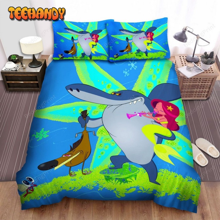 Zig And Sharko Marina Is Safe Bed Sheets Spread Duvet Cover Bedding Sets